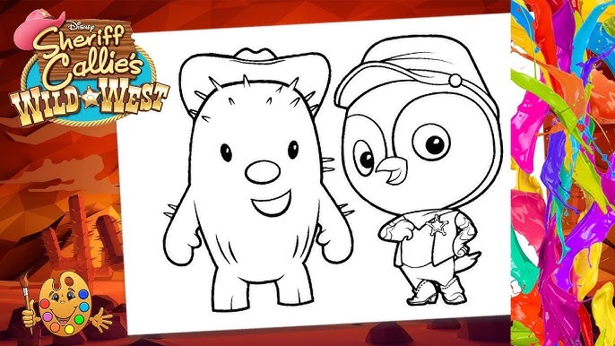 Coloring Sheriff Callie's Wild West : Toby & Deputy Peck | Coloring pages f | Coloring book | - YouTube coloring-sheriff-callie-s-wild-west-toby-deputy-peck-coloring-pages-f-coloring-book-youtube