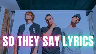 The People's Thieves - So They Say (lyrics)