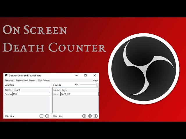How to - On screen counter for OBS and livestreaming class=