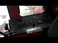 Inside the cab of a IH 1460 combine