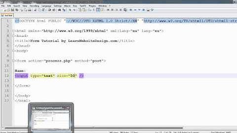 How to create HTML forms, textfields, password fields, submit buttons