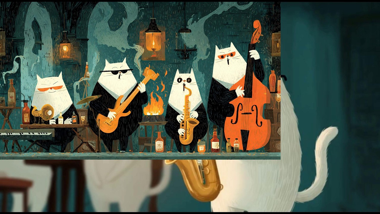 Nighttime Saxophone Jazz – Smooth Jazz – Deep Bass Jazz for Calm Work