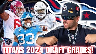 Tennessee Titans Draft Grades LIVE! J.C LATHAM, T’VONDRE SWEAT, Titans NFL Draft #Titans #TitanUp