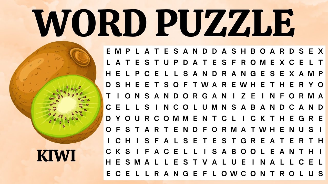 🔥 Can You Find Them All? WORD SEARCH: Popular Fruits Challenge! 🍎🍌🍍