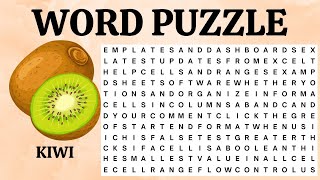 🔥 Can You Find Them All? WORD SEARCH: Popular Fruits Challenge! 🍎🍌🍍 screenshot 5
