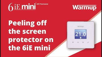 How to: Learn how to peel off the screen protector from your Warmup 6iE mini WiFi Thermostat