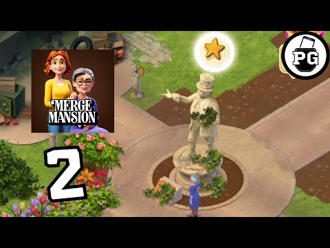Mysterious Statue In Front Garden 🏡 Merge Mansion - Gameplay Walkthrough |Part 2|
