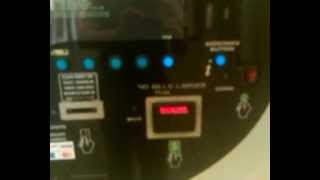 (No audio/cellphone video) Amano Pay Station parking payment machine