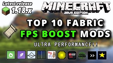 Minecraft Java 1.18.2 Top 10 Best Fabric Performance FPS Mods 1.18.2 Minecraft Boost