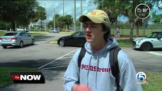 Stoneman Douglas students back from Spring Break, wearing clear backpacks
