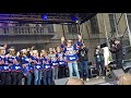 Växjö lakers presenteras på guldfesten på stortorget