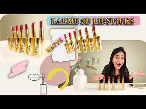 LAKME UNREAL 3D SLIM BULLET LIPSTICKS