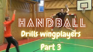 Handball Drills wing players 3