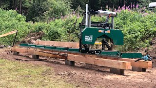 Milling Lumber for Homemade Sawmill Shed