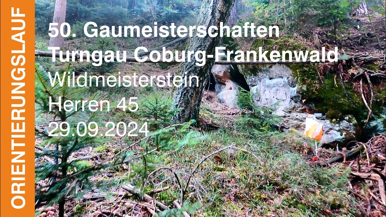 50. Gaumeisterschaften Turngau Coburg-Frankenwald | H45 | Headcam orienteering