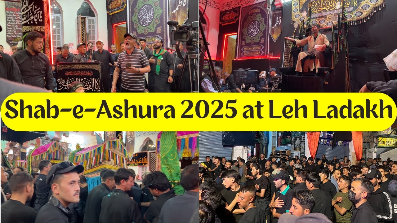 Shab e Ashura 2025 at Leh Ladakh  | Night before the day of Ashura | 9th night of Muharram