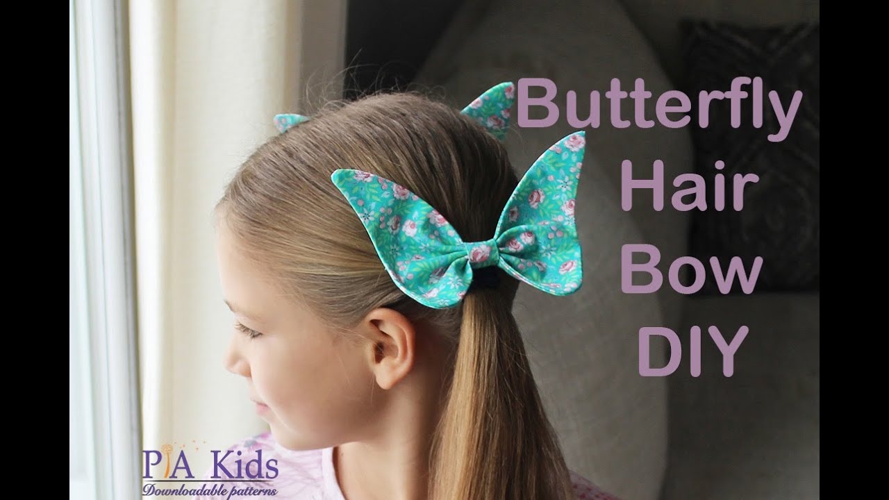 DIY Butterfly Hair Bow/Create children hair accessories YouTube