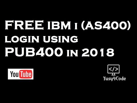 Free IBM i (AS400) login using PUB400 in 2018 | yusy4code