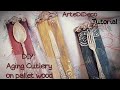 DIY Vintage Μαχαιροπήρουνα σε ξύλο παλέτας! Vintage Cutlery on pallet wood!  ArteDiDeco[CC]
