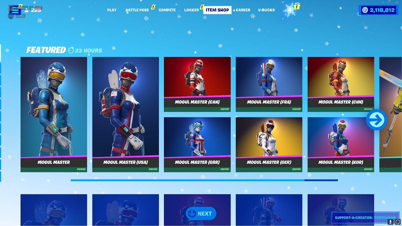 Ski Skins Are Back!!! Fortnite Item Shop (12/19/21) YouTube