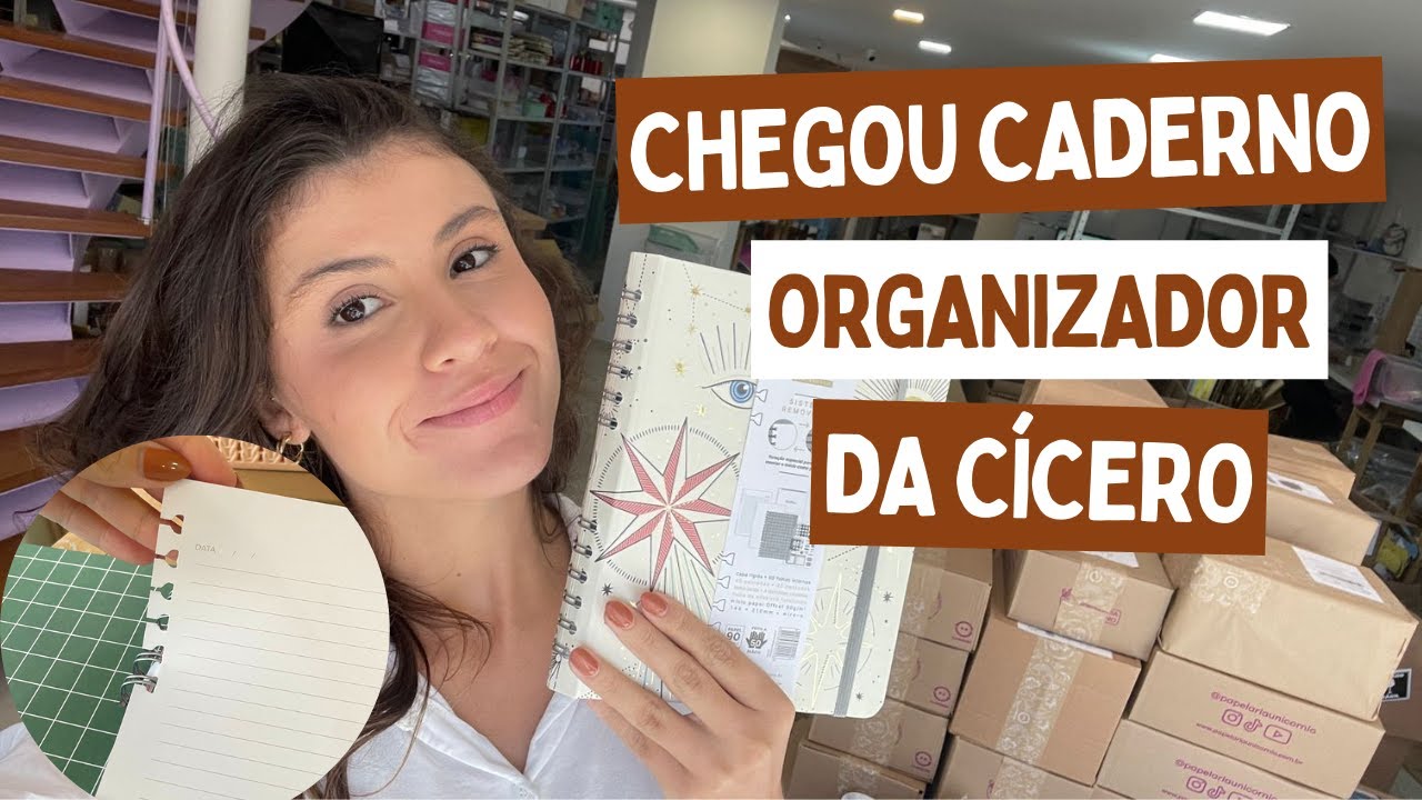 UNBOXING Cícero: Chegou o caderno de folha reposicionável