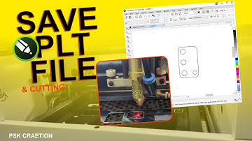 Make a camera glass with Corel draw & Save PlT File with Cutting Co2 Machine Process
