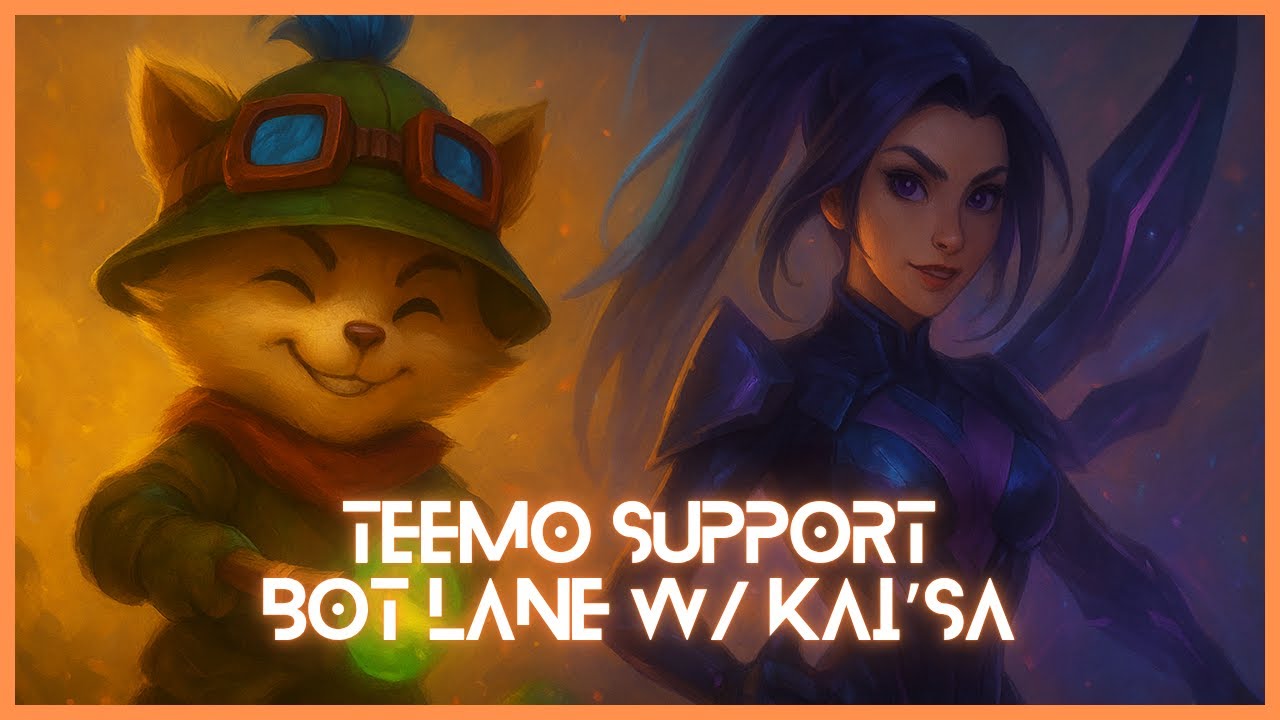 Teemo Support +  Kai'Sa Bot Lane = Pure Mayhem 💥 (FULL GAME)