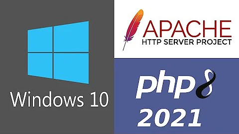 Installing Apache 2.4 and PHP 8 on a Windows 10 Machine.