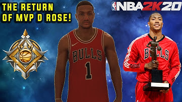 LEGEND PRIME MVP DERRICK ROSE *MUST SEE* | Crazy Dunks And Half Court SHOTS! NBA2K20 BEST BUILD