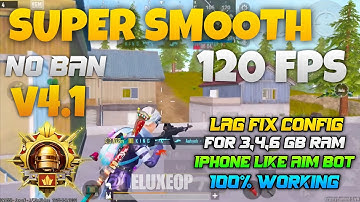 Bgmi lag Fix config 4.1 👑 Super smooth +90fps+120fps config 🌟bgmi+pubg+kr- pubg lag fix config