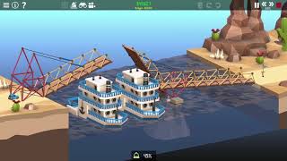Poly Bridge 2 | 4-03 Sloped Drawbridge