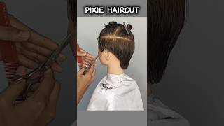 PIXIE HAIRCUT tutorial #hair #pixiehaircut