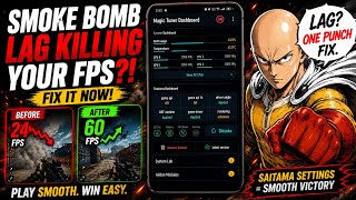 How To FIX SMOKE BOMB LAG In COD MOBILE | Br & Mp Mode | GAME TUNER (Updated)
