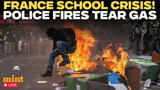LIVE: France School Crisis Deepens as Students Protest | Riot Police Fires Tear Gas | France News