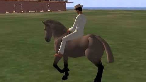 Animated horse sculptie for OpenSim