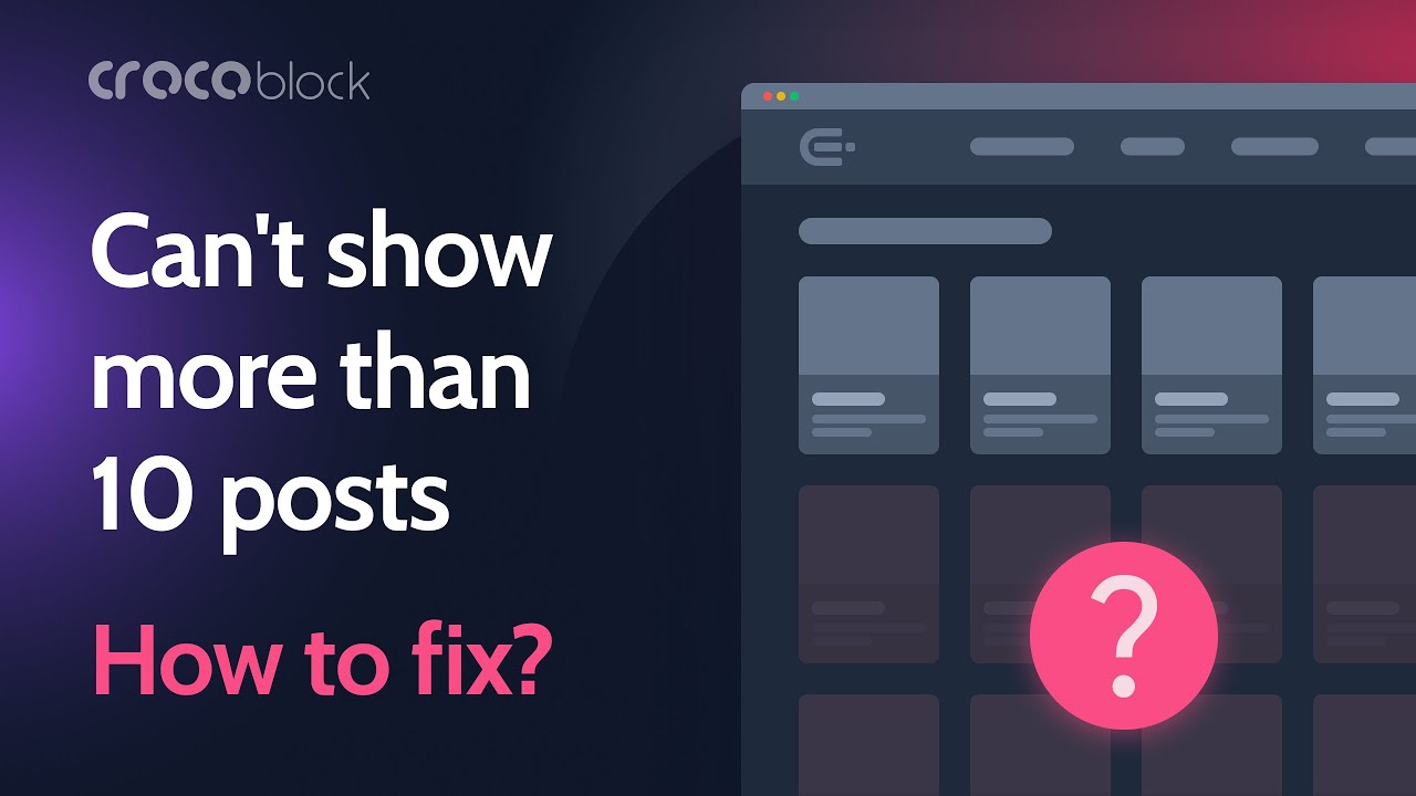Cannot output more than 10 posts in the Listing Grid | JetEngine plugin ...
