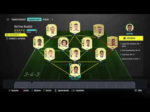 Old Firm Rivalität FIFA 20 SBC LÖSUNG