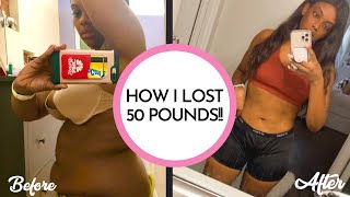 How I lost 50 Pounds!! 8 EASY TIPS TO LOSE WEIGHT THAT ACTUALLY WORKS!!