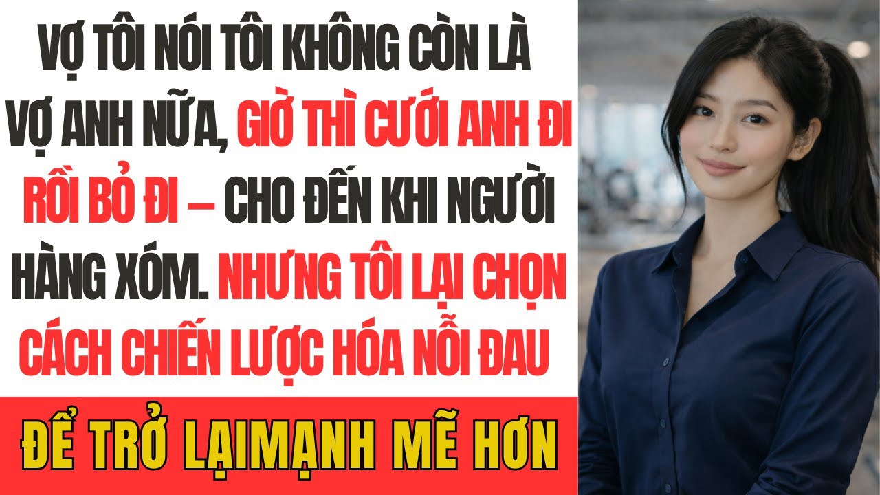 Vợ tôi nói Tôi không còn là vợ anh nữa, giờ thì cưới anh đi rồi bỏ đi — cho đến khi người hàng xóm…