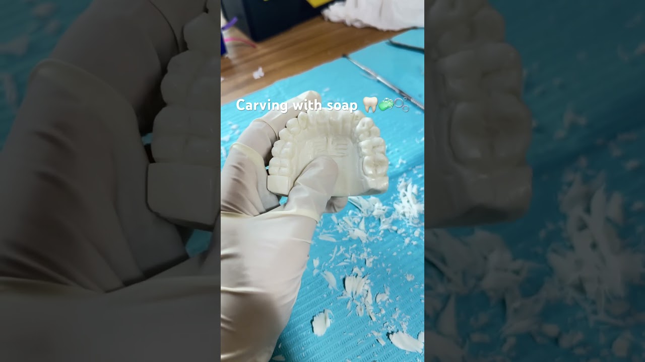 Dental carving by soap 