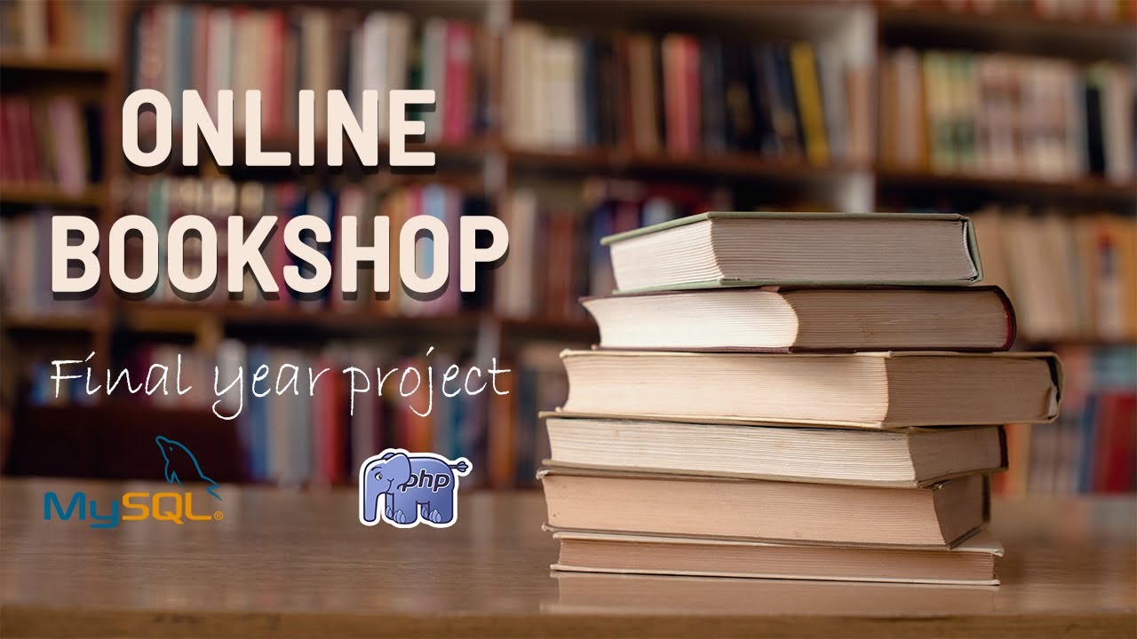 Project for final year students, Online book shop PHP and MySQL - YouTube