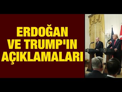 Erdoğan ve Trump'ın görüşme sonrası basın açıklaması ve sorulara verdiği yanıtlar