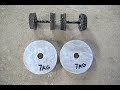 How to Make a Homemade  Weight Plate | Concrete Weight