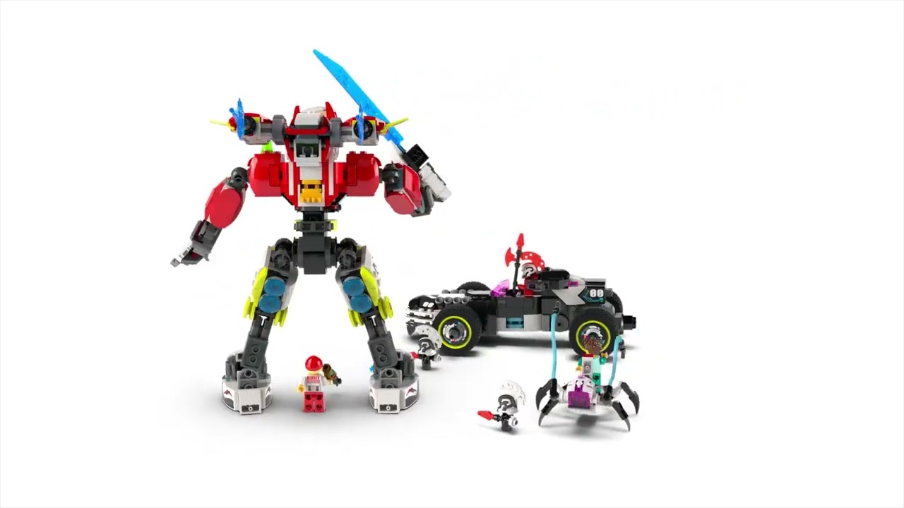 LEGO DREAMZzz Cooper'ın Kaplan Robotu ve Zero'nun Hot Rod Arabası