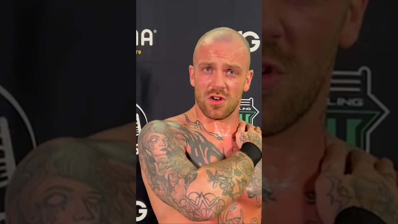 “You might as well hand the belt over now lad.” Chris Ridgeway