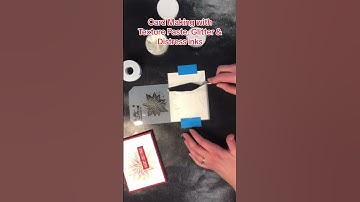 How to use Texture Paste with Glitter & Distress Ink #cardmaking #texturepaste #shorts
