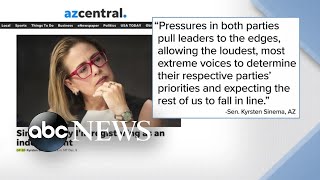 Analysis: Arizona Sen. Kyrsten Sinema leaving Democratic party, registering as Independent | ABCNL