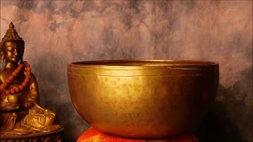 Antique Large Tibetan Singing Bowl # L133 Note A#. 6th Chakra. (Ajna/3rd Eye)