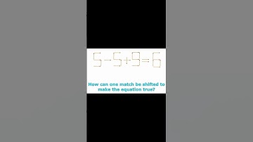 #logic MatheMatchstick #puzzle  | 5-5=9 | How can one match be shifted to make the equation true?
