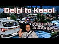 Vlog after 4 months  delhi to kasol journey  trip to mountains 
